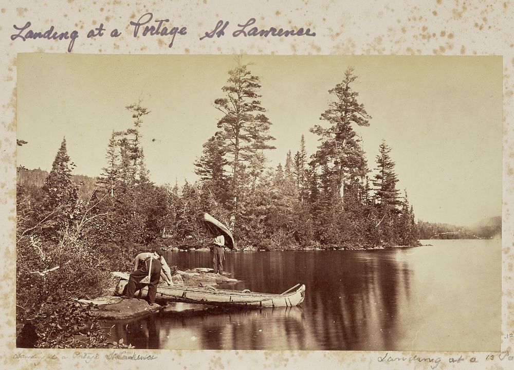 Landing at a Portage, Saint Laurence [sic] by Alexander Henderson