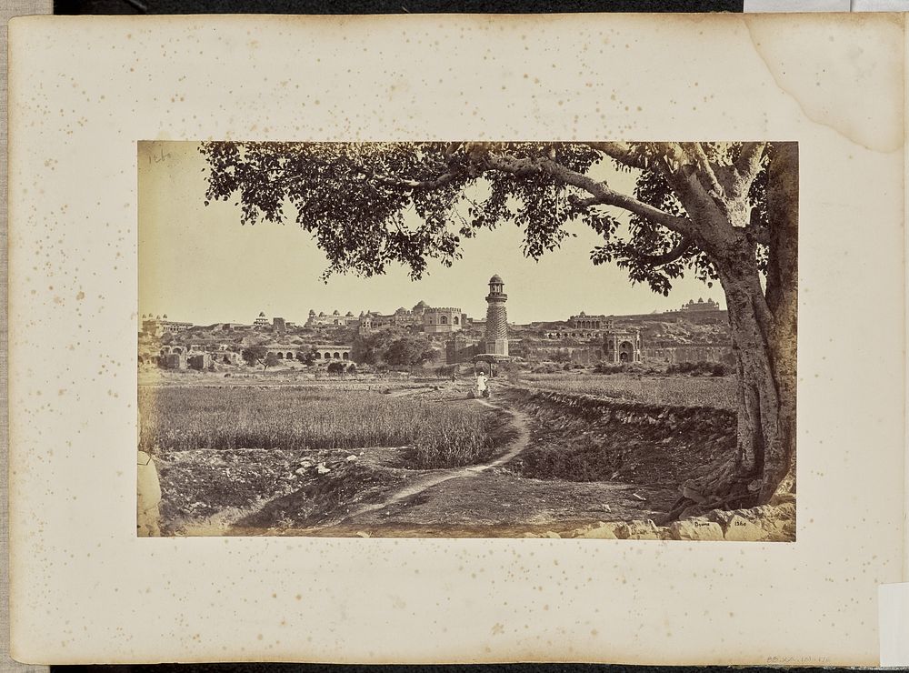 Futtypore Sikri; General View of the Ruins (West Side), from the Foot of the Hill by Samuel Bourne