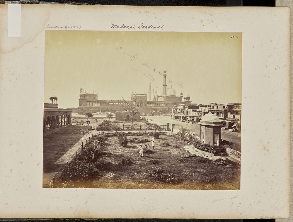 Delhi; The Jumma Musjid, from the North by Samuel Bourne