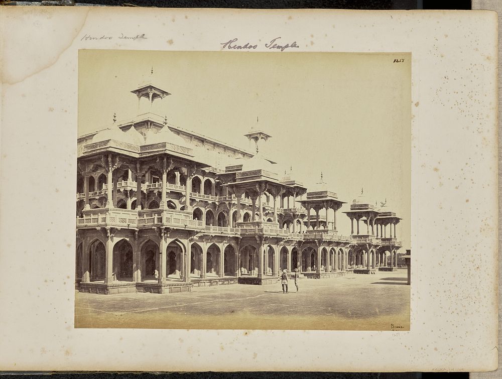 Secundra; The Mausoleum of Akbar, from an Angle of the First Terrace by Samuel Bourne