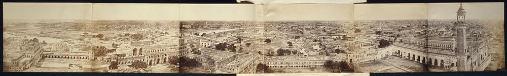 Panorama of Lucknow, Taken from the Kaiser Bagh Palace, 1858 by Felice Beato and Henry Hering