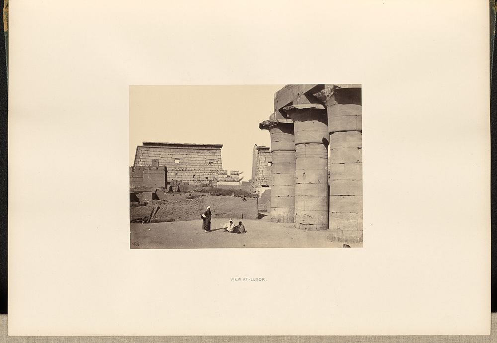 View at Luxor by Francis Frith
