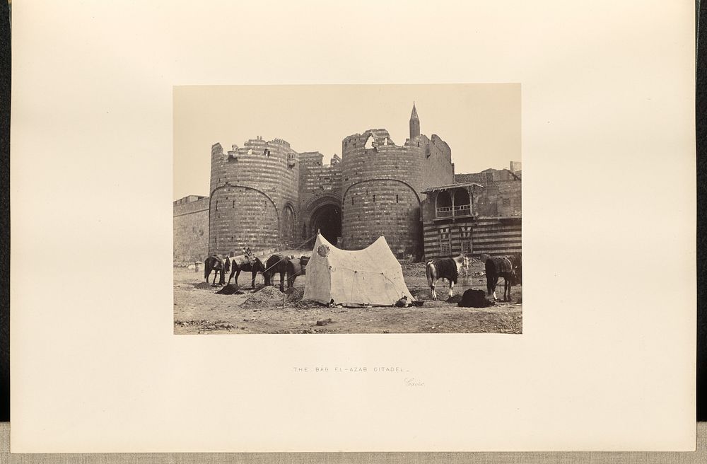 The Bab El-Azab Citadel, Cairo by Francis Frith