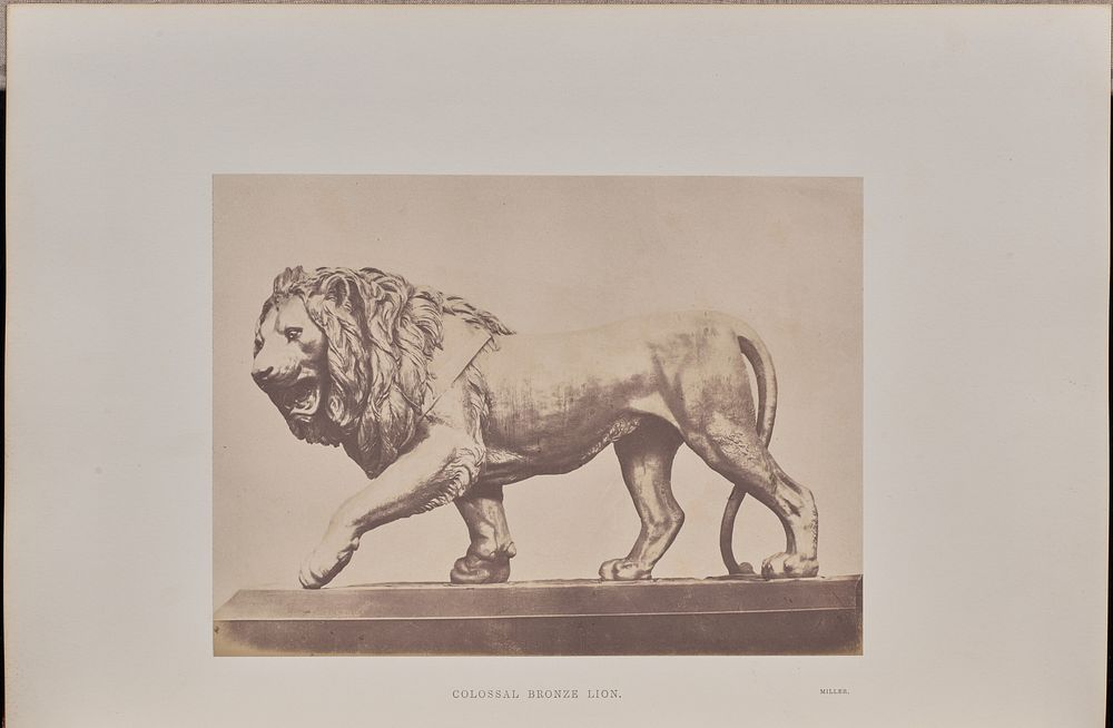 Colossal Bronze Lion by Claude Marie Ferrier and Hugh Owen