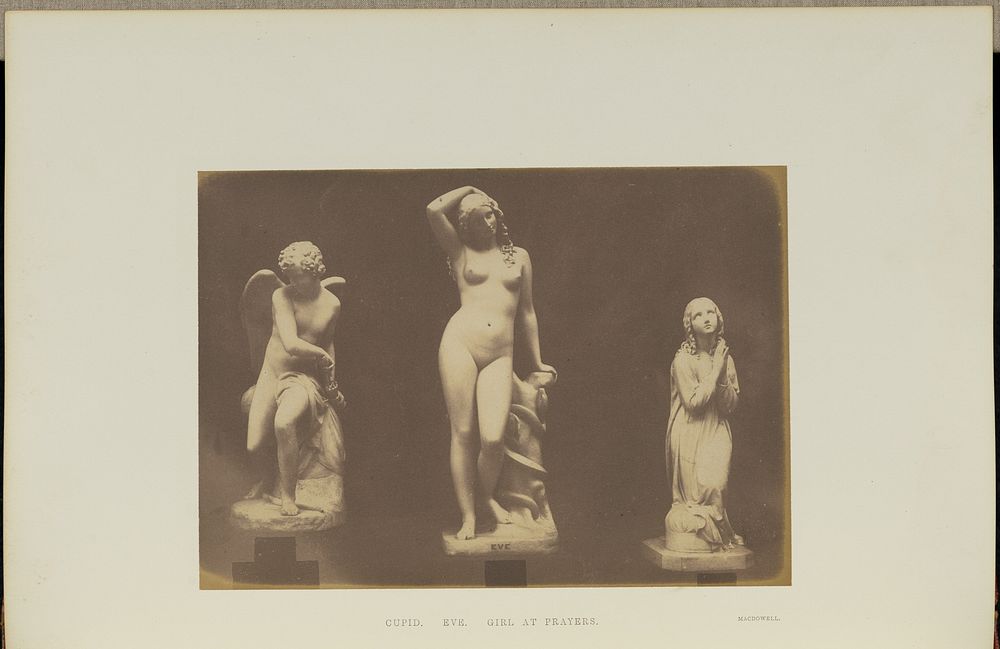Cupid, Eve, Girl at Prayers by Claude Marie Ferrier and Hugh Owen