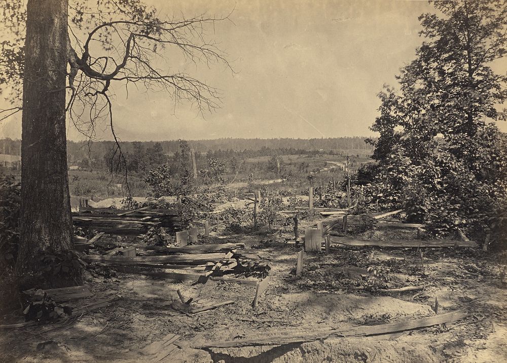 The Battle Field of Peach Tree Creek, Georgia by George N Barnard