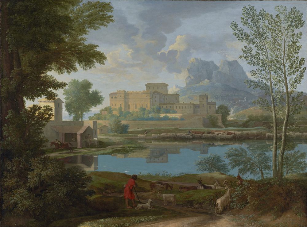 Landscape with a Calm (Un Tem[p]s calme et serein) by Nicolas Poussin