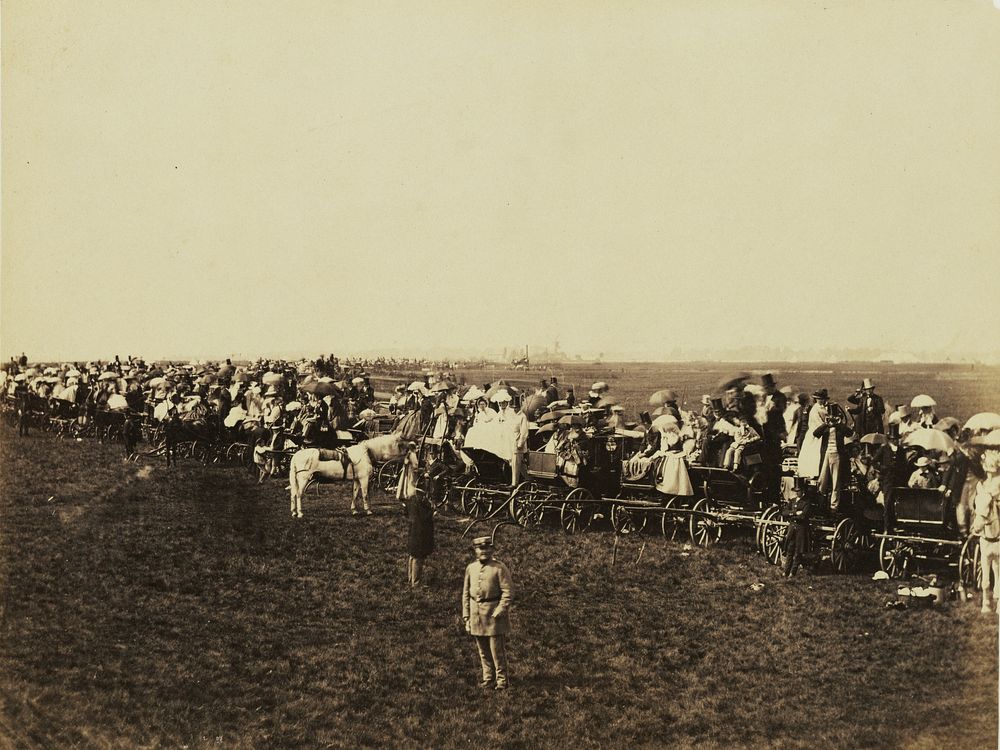 The Line of Carriages, July 2nd by Roger Fenton
