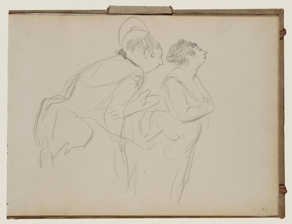 Sketches of Café Singers by Edgar Degas
