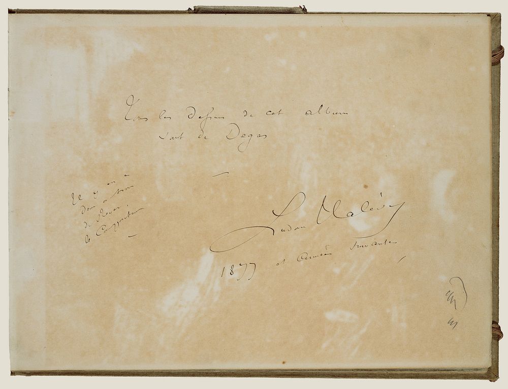 Halévy's inscriptions by Edgar Degas