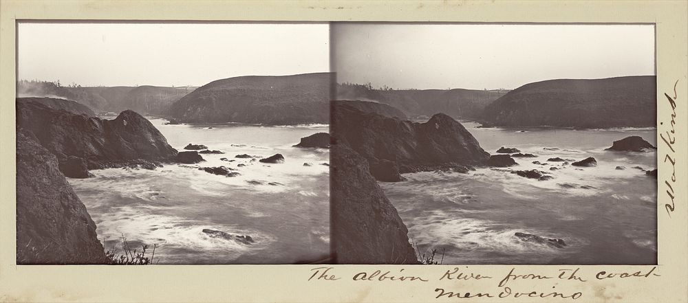The Albion River from the Coast, Mendocino by Carleton Watkins