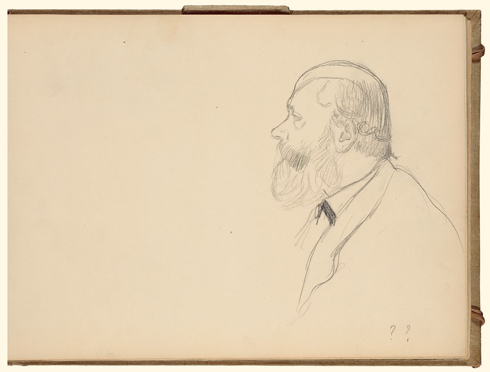 Man in Profile by Edgar Degas