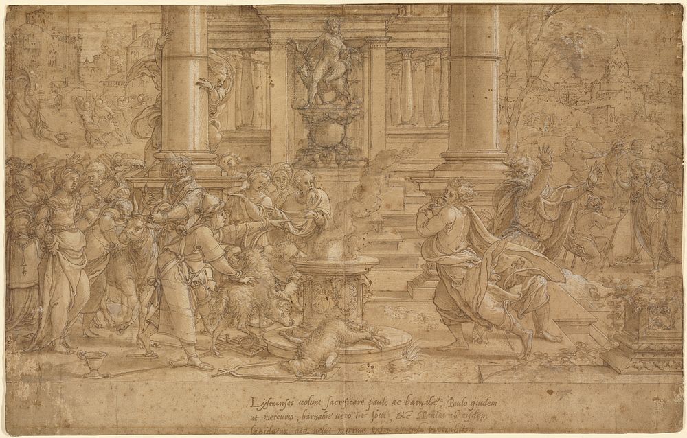 The Sacrifice at Lystra by Pieter Coecke van Aelst