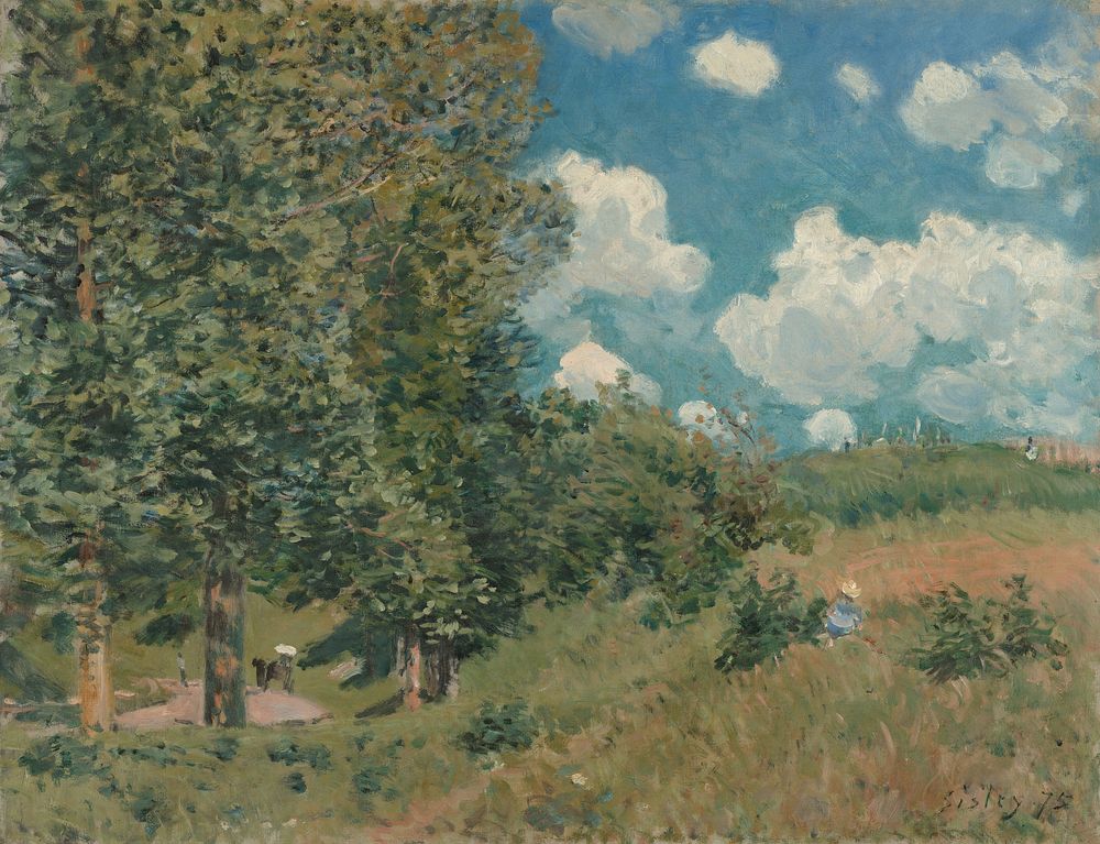 The Road from Versailles to Saint-Germain by Alfred Sisley
