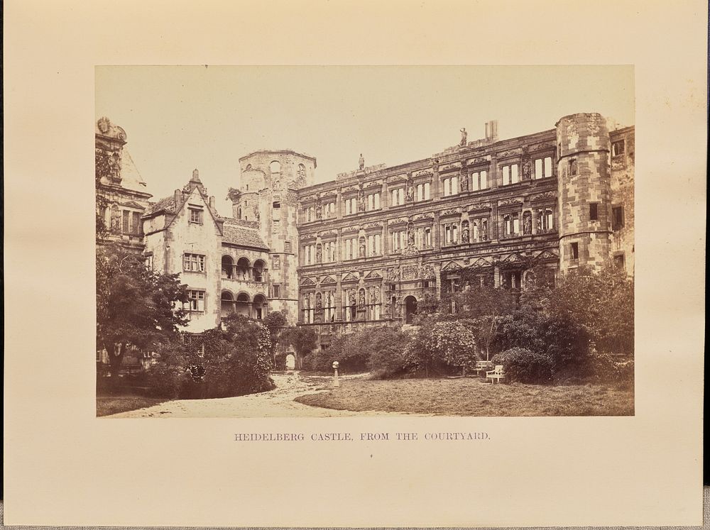 Heidelberg Castle, from the Courtyard by Francis Frith
