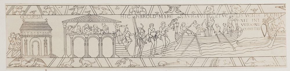 Scene from the Bayeux Tapestry by Josef Albert
