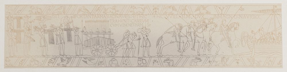 Scene from the Bayeux Tapestry by Josef Albert