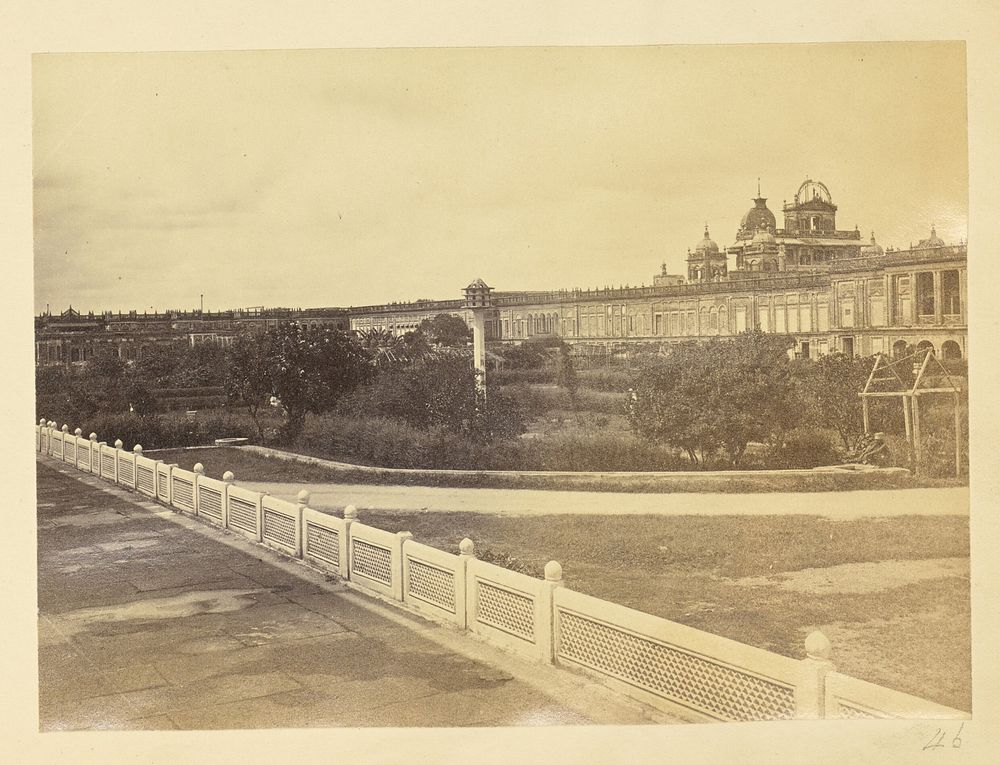 Courtyard in the Kaiserbagh, Looking toward the Kaiser Pasand, Lucknow
