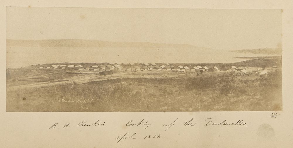 B.H. Renkioi, Looking Up the Dardanelles, April 1856 by John Kirk