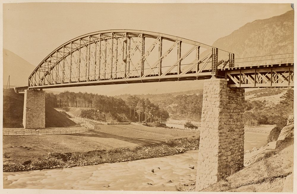 Brücke über die Oetzthaler Ache by Carl Alfred Czichna