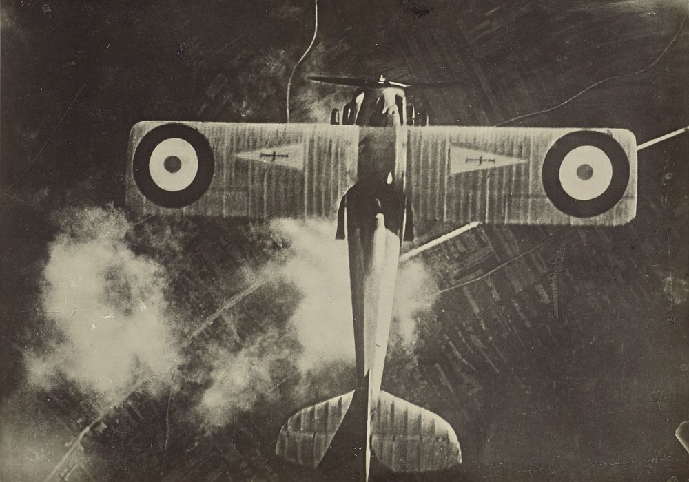 Airplane, viewed from above looking down by Fédèle Azari
