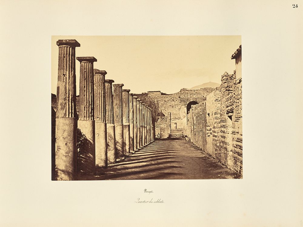 Pompei. Quartier des soldats by Giorgio Sommer