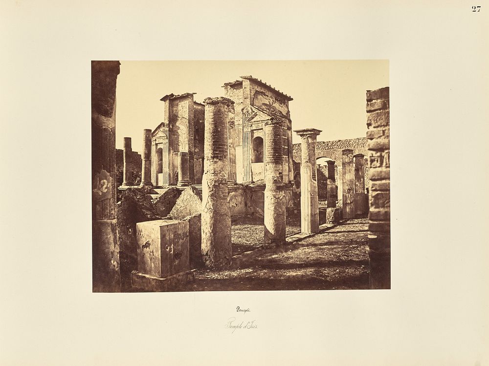 Pompei. Temple d'Isis. by Giorgio Sommer