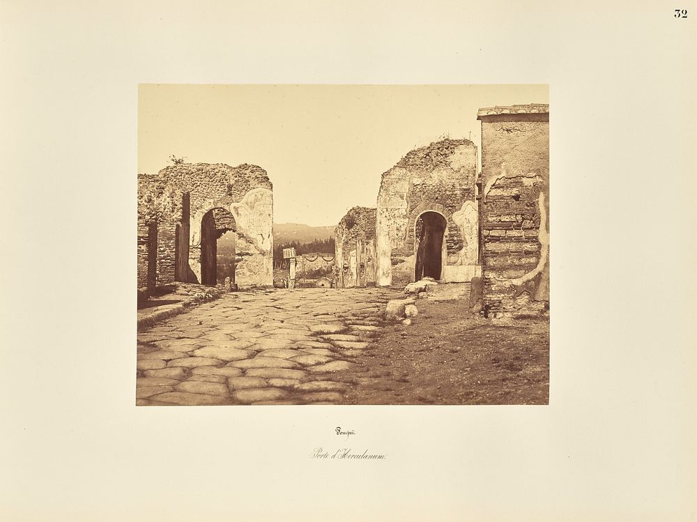 Pompei. Porte d'Herculanum by Giorgio Sommer