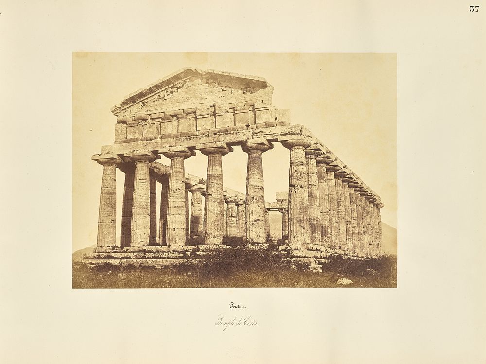 Poestum. Temple de Ceres by Giorgio Sommer