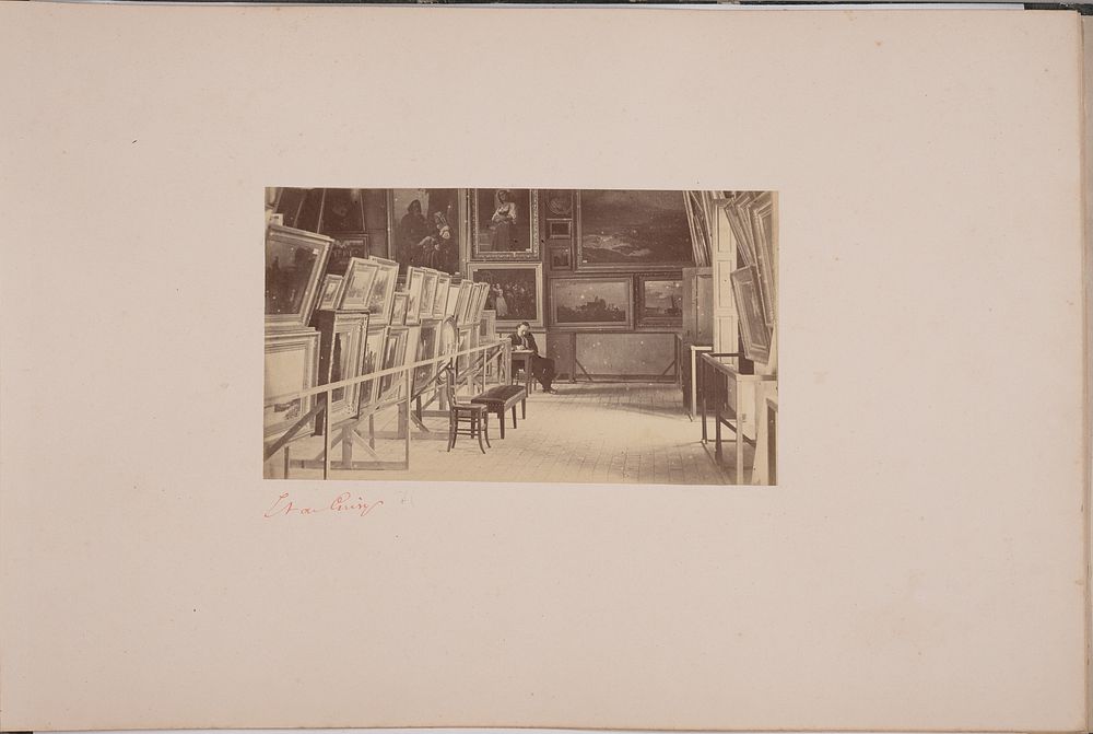 Installation view, 1865 Exposition des Beaux-arts, Alençon by Étienne Xavier de Grisy