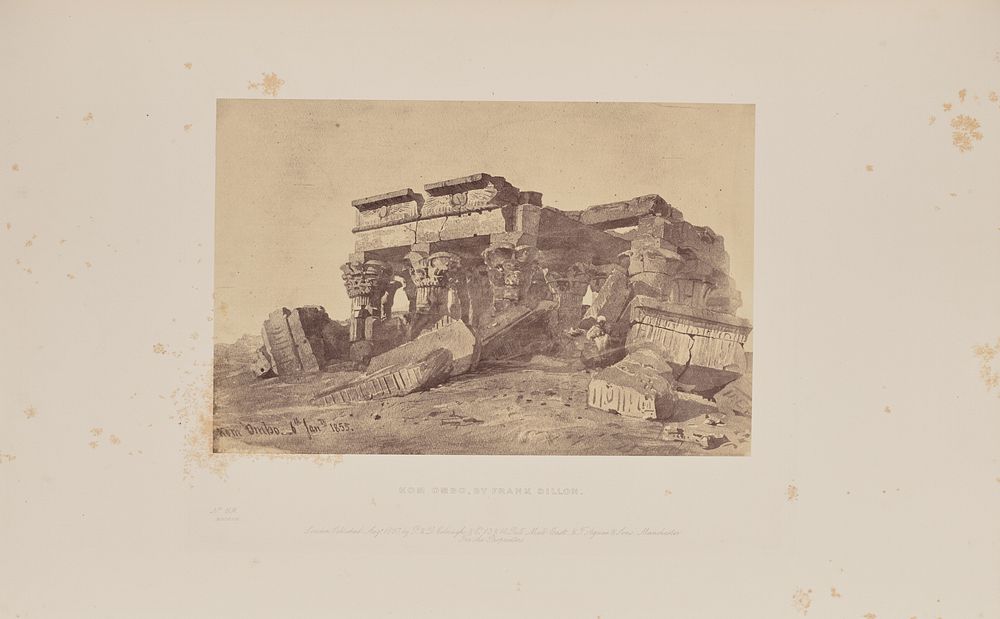 Kom Ombo, by Frank Dillon by Caldesi and Montecchi and Robert Howlett