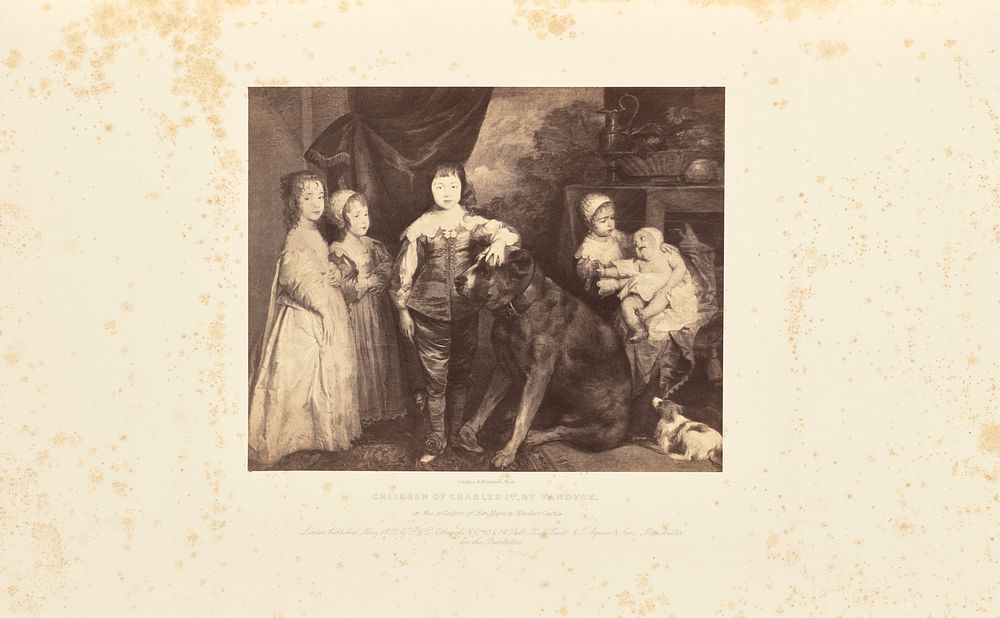 Children of Charles I, by van Dyck by Caldesi and Montecchi