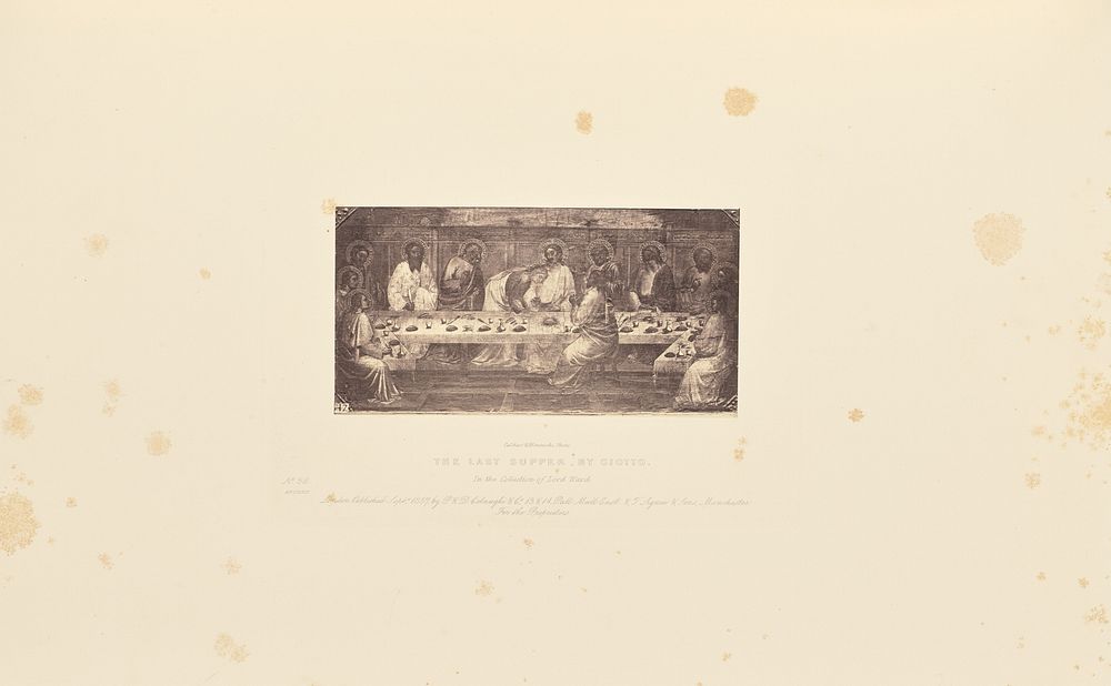 The Last Supper, by Giotto by Caldesi and Montecchi