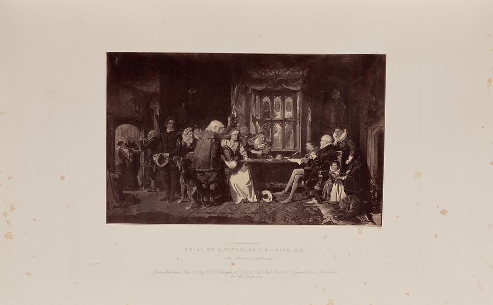 Trial of a Witch, by W.P. Frith, R.A. by Caldesi and Montecchi