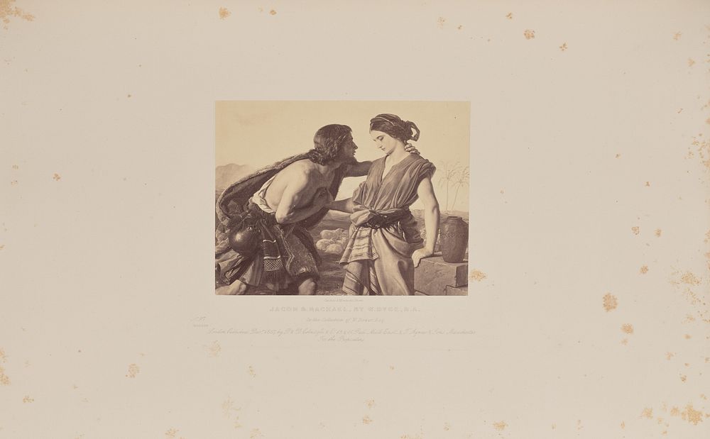 Jacob and Rachael, by W. Dyce, R.A. by Caldesi and Montecchi