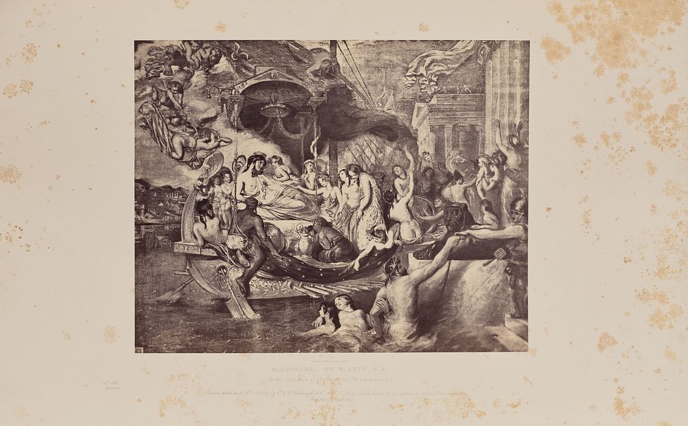 Cleopatra, by W. Etty, R.A. by Caldesi and Montecchi