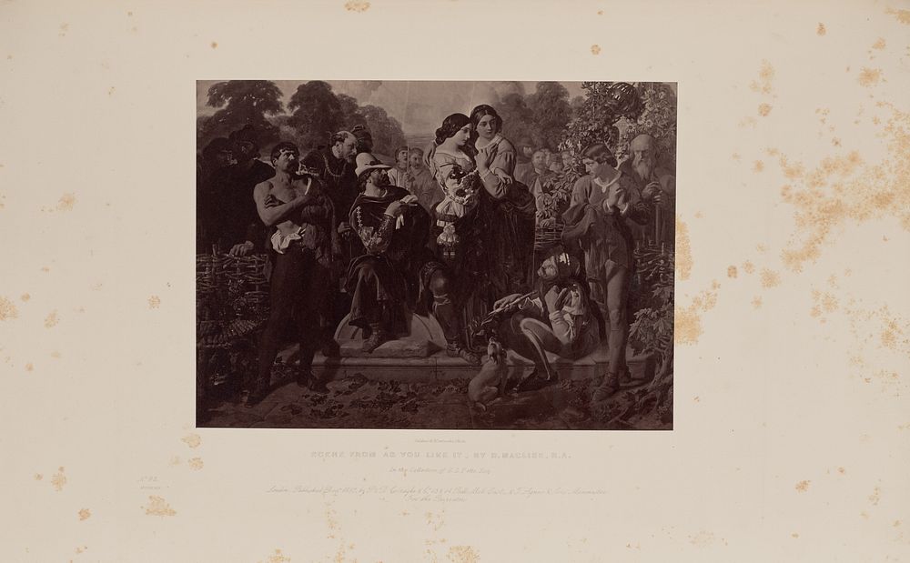 Scene from As You Like It, by D. Maclise, R.A. by Caldesi and Montecchi