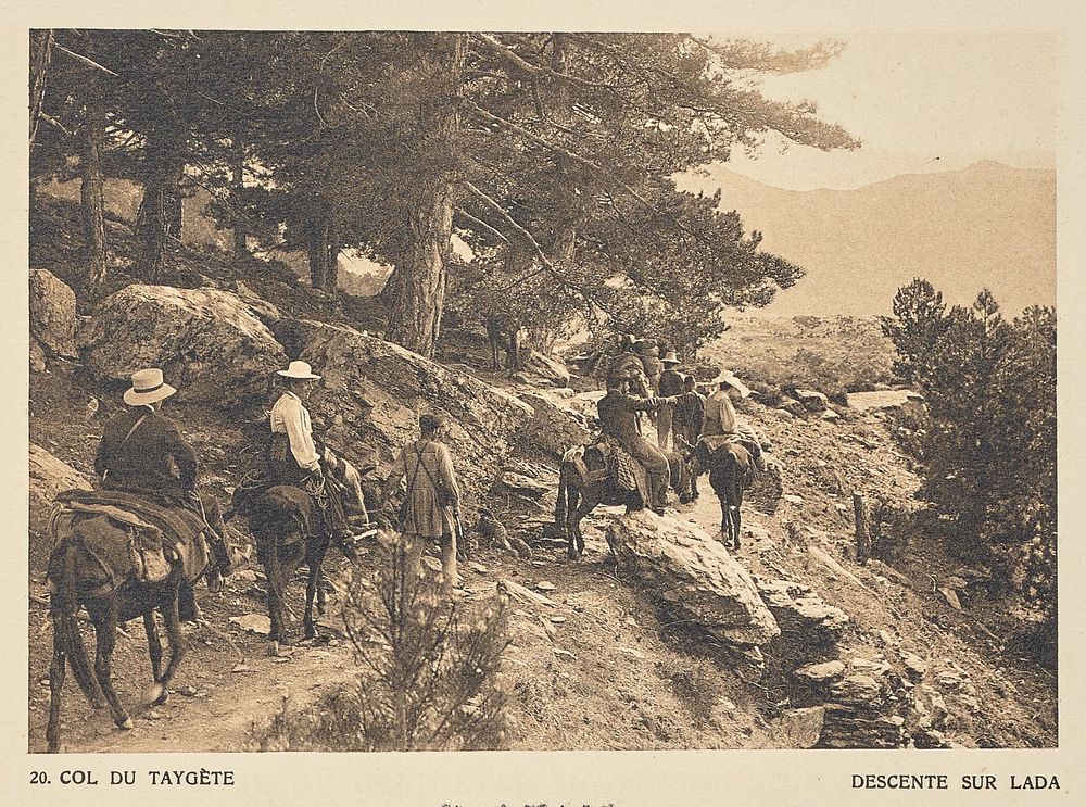 Col du Taygète. Descente sur Lada by Frédéric Boissonnas