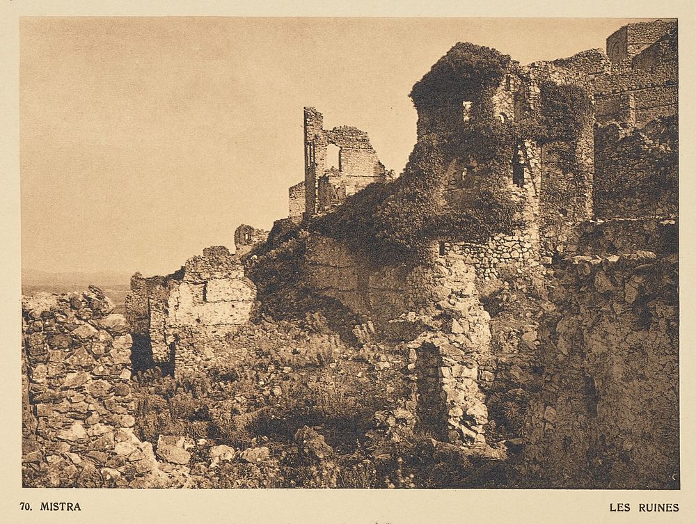 Mistra. Les ruines by Frédéric Boissonnas