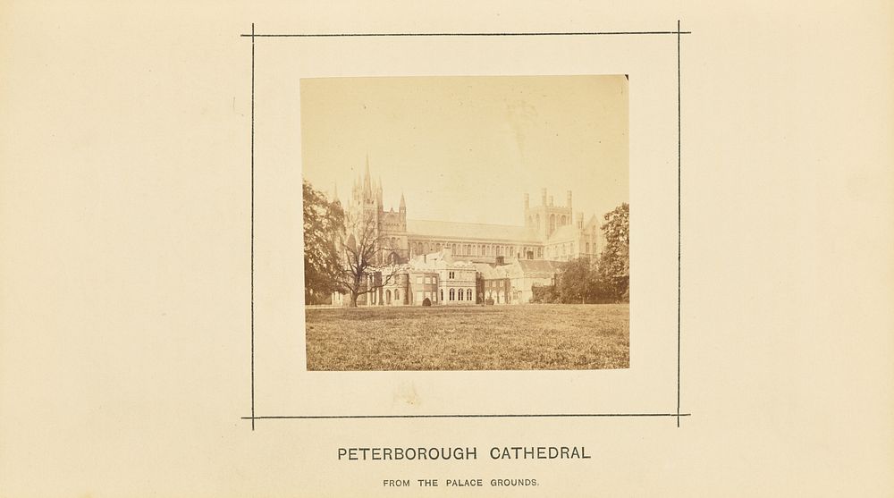 Peterborough Cathedral from the Palace Grounds by William Ball