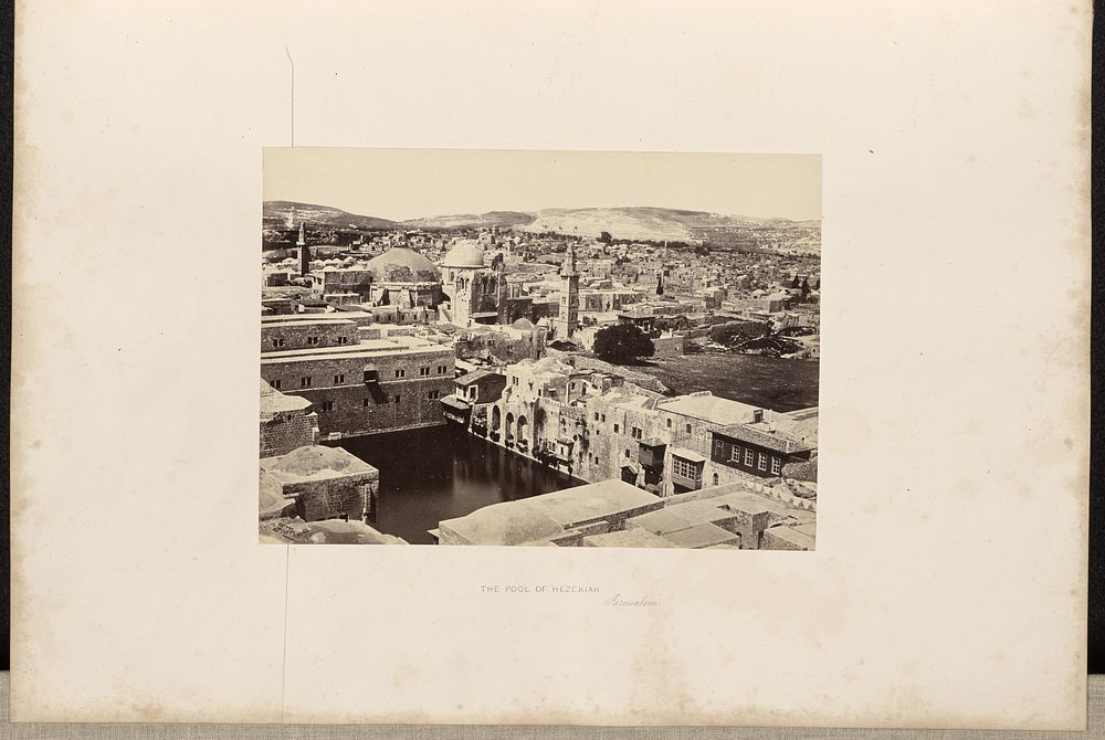The Pool of Hezekiah, Jerusalem by Francis Frith
