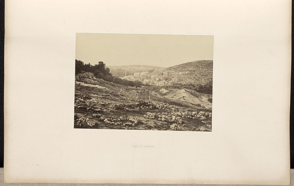 View at Hebron by Francis Frith