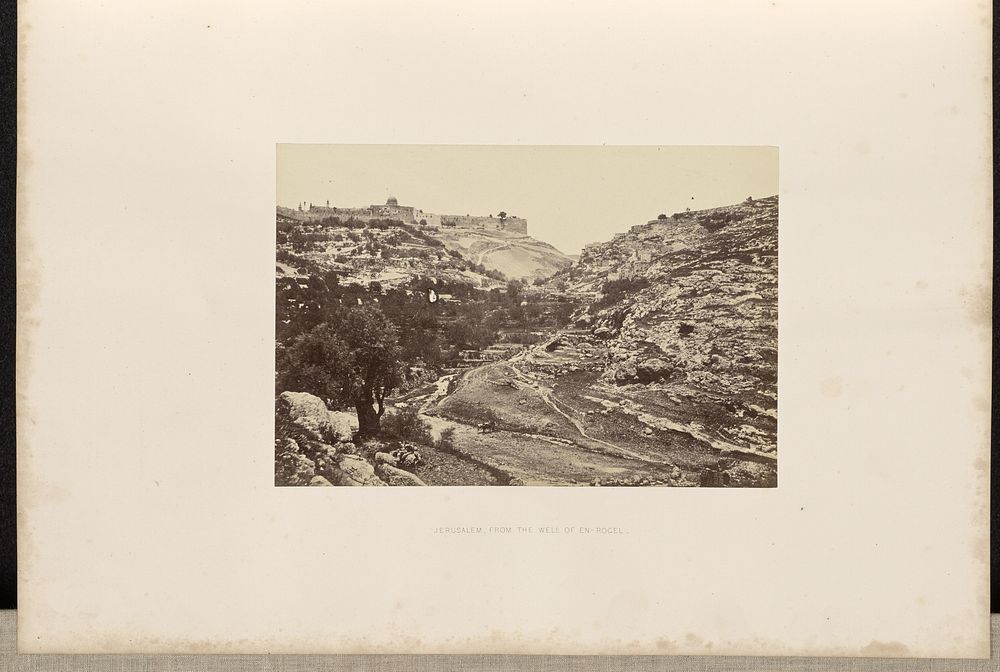 Jerusalem, from the Well of En-Rogel by Francis Frith