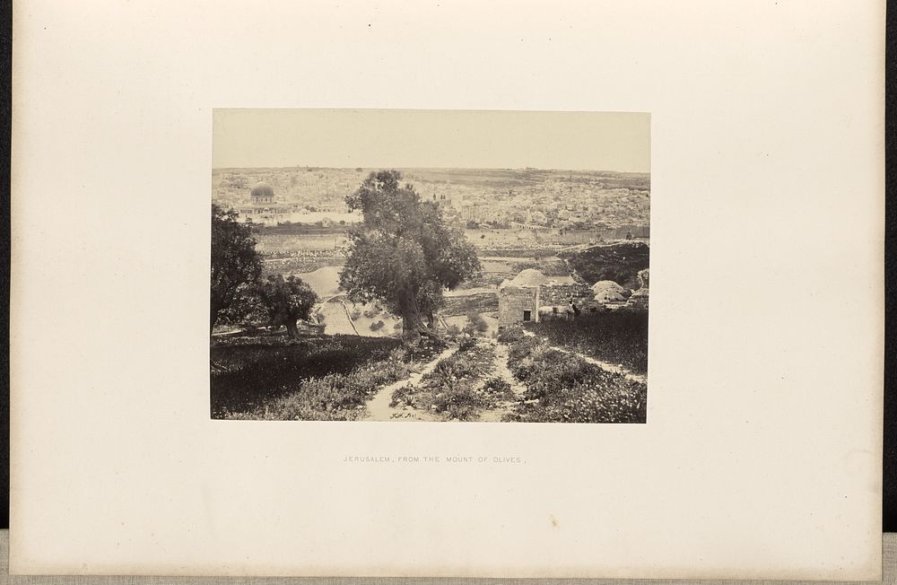 Jerusalem, From the Mount of Olives. by Francis Frith