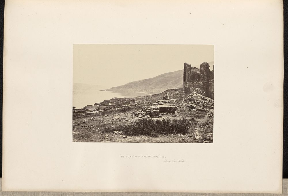 The Town and Lake of Tiberias, From the North by Francis Frith