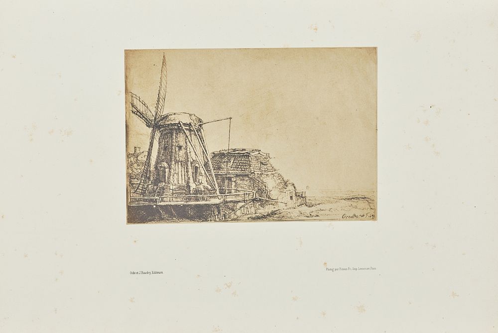 The windmill by Bisson Frères