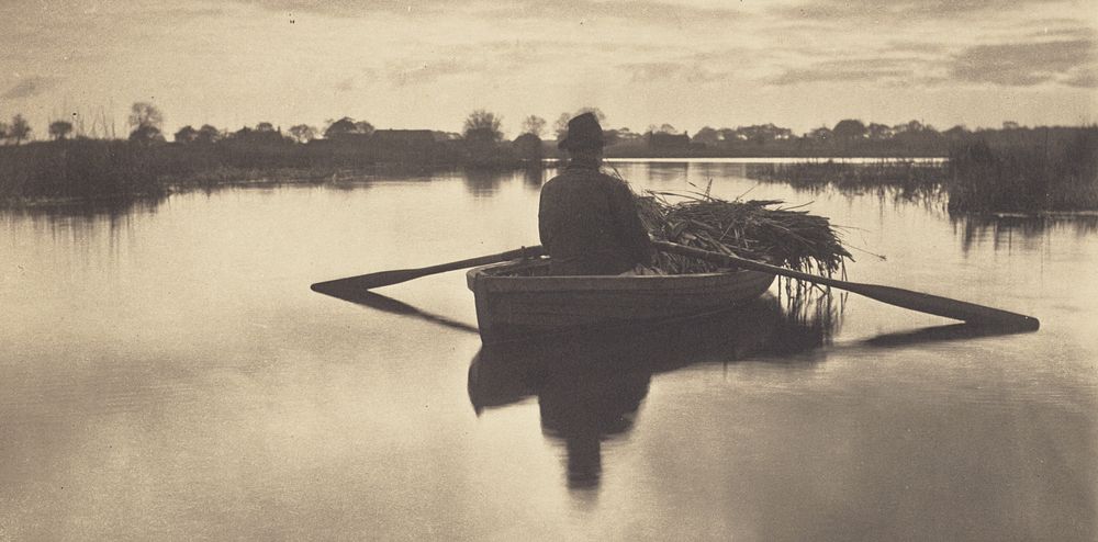 Rowing Home the Schoof-Stuff by Peter Henry Emerson