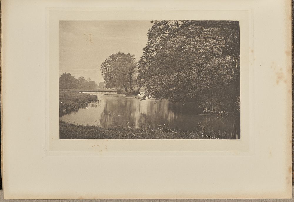 Crow-Island Stream, River Wye by Captain George Bankart