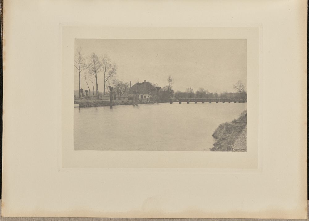 King's Weir, River Lea by Peter Henry Emerson