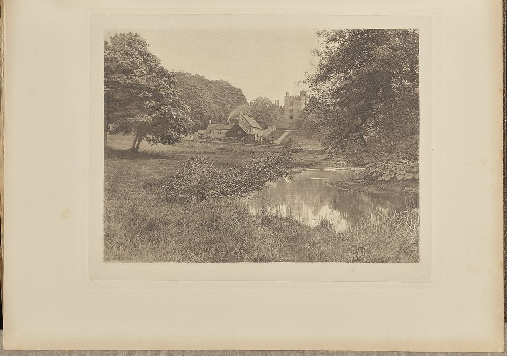 Haddon Hall and Homestead, from the River by Captain George Bankart